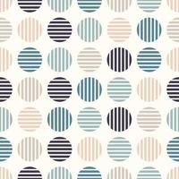 Abstract Geometric Circles Seamless Pattern vector