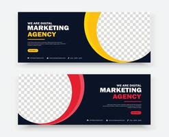 business marketing banner design template vector