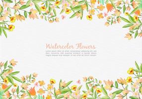 Free Vector Painted Orange Flowers Background