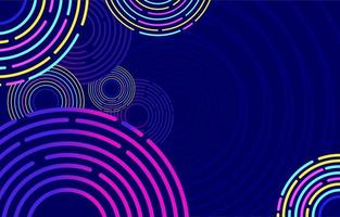 Spiritual Circular Neon Background vector