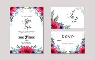 Wedding Invitation Template vector