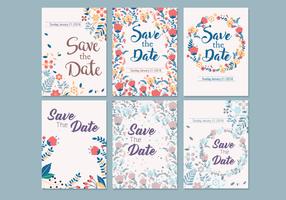 Wedding Save the Date Template Vector